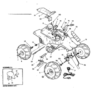 Part Location Diagram of 14.0950 Power Wheels Fuse 25a